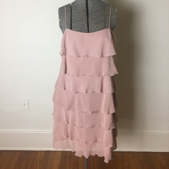 Mauve Flapper Style Spaghetti String Mini - Picture 1 of 4